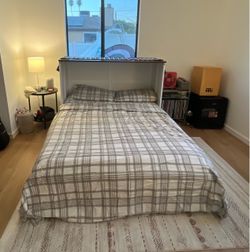 Murphy full size bed with memory foam mattress