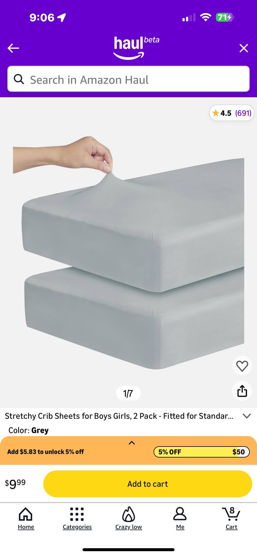 Super Soft Sheen black Set Of Baby Crib Mattress Covers