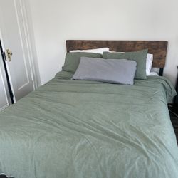 Queen Bed Frame and Mattress