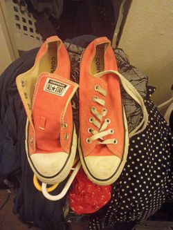 Pink Converse Tennis Shoe