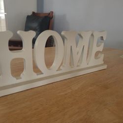 HOME Sign White 