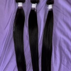 Real human hair extensions
