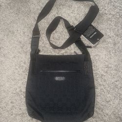 New Black Gucci Messenger Bag