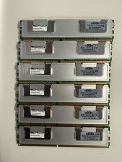 Lot of 6 HP 1GB Server RAM Modules 398706-051 DDR2 FB-DIMM