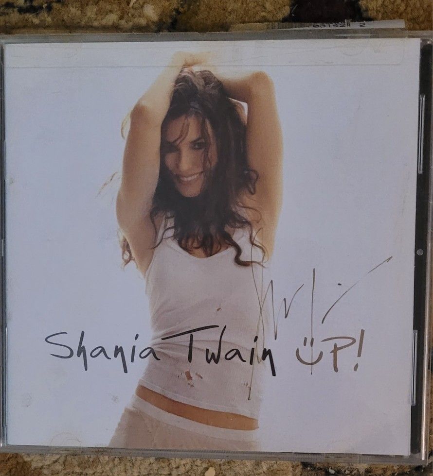 Autographed Shania Twain.  2 CD set   "UP",  (Marked Down from $50)