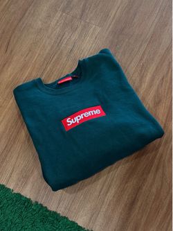 Supreme - Dark Pine Box Logo Crewneck - Size Large - PreOwned