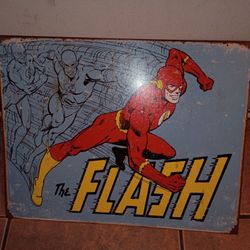 DC Retro Flash Tin Sign