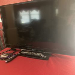 Sharp 32” TV- Roku Box Both Remotes