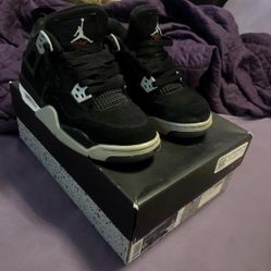 Jordan 4 Black Canvas