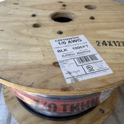 New CerroWire Copper Wire 1/0 AWG THHN 1000ft Spool