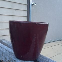 Pot Planter Burgundy 
