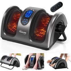 Foot Massager with Heat, FSA HSA Eligible, Shiatsu Foot Massager for Plantar Fasciitis, Neuropathy, Circulation and Pain Relief, Remote Control, Deep 