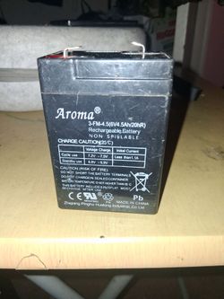 Aroma 6V 4.5Ah Rechargeable Lead Acid Battery