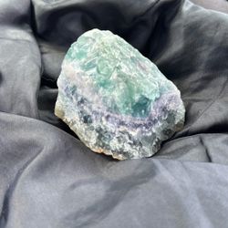 Fluorite Crystal  With Cute labradorite Partner 
