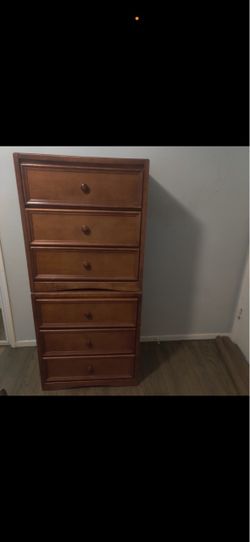 Solid wood drawers.