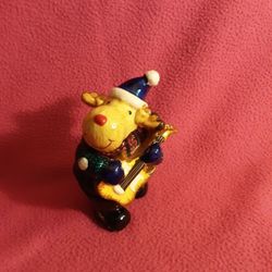 Reindeer Playing Guitar Trinket Box