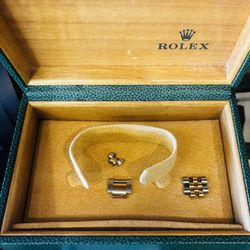 Rolex box and links