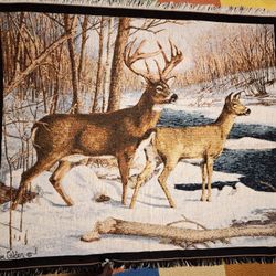 Van Gilder Vintage Throw Blanket Deer
