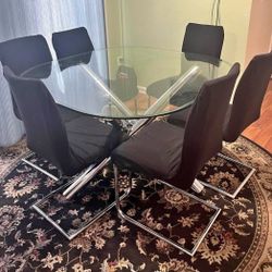 6 Chairs Dinning Table 