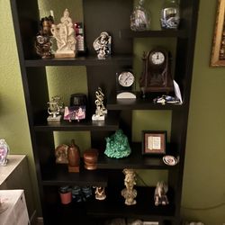 7-Shelf Bookcase, Modern Floor Standing Display Storage Shelves