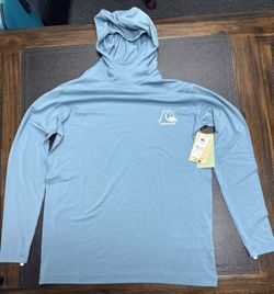 Quiksilver DNA Pullover Surf Hoody UFP 50+ Medium- Blue Shadow -NEW in Tags