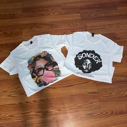 White graphic tee bundle
