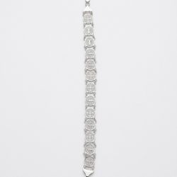 Bracelet Of Sterling Silver Both Sadie Face For $75 