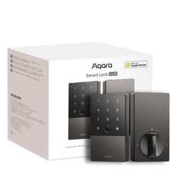 Smart Lock U100, Apple Home Key, Fingerprint Deadbolt (Gray)