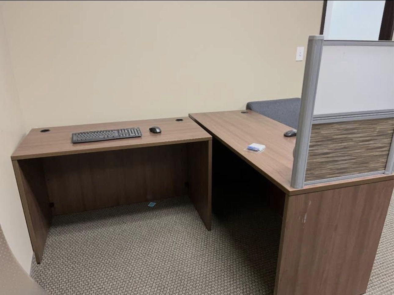 Office L-Shaped Desks Can Be Used As Regular Non-L Shaped