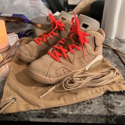 Travis Scott Air Jordan 6 Khaki 2y Kids