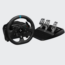 Logitech G923 Steering Wheel/Pedals And Folding Racing Cockpit