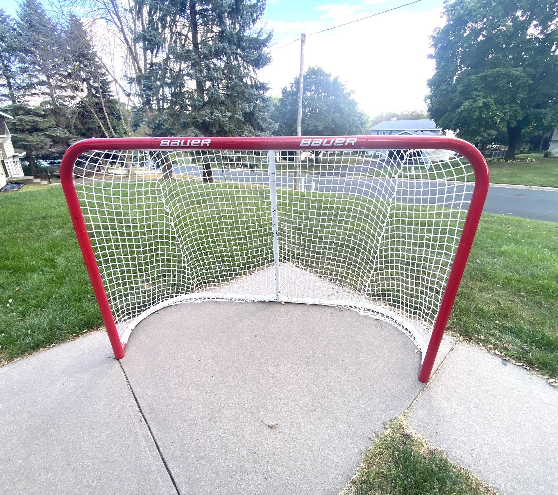 BAUER 72" PERFORMANCE STEEL HOCKEY GOAL