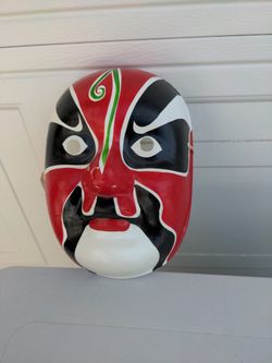 Hand Painted Chinese Peking Beijing Opera Mask, Carmel Valley