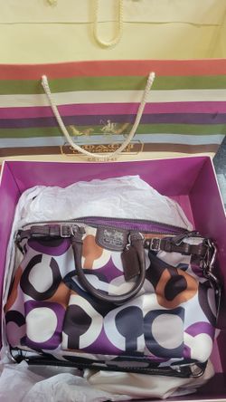 COACH F1120-18636 Madison Graphic Op Art SATCHEL 111809-3 JAR