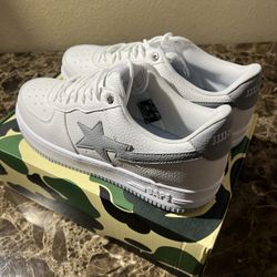 A Bathing Ape Bape Sta JJJJound White Gray size 10.5 