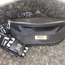 Versace Black Fanny Pack