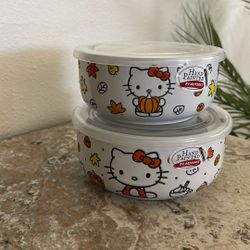 Hello Kitty Tupperware Set