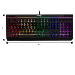 HyperX - Alloy Core Full-size Wired Gaming Membrane Keyboard with RGB Lighting - Black