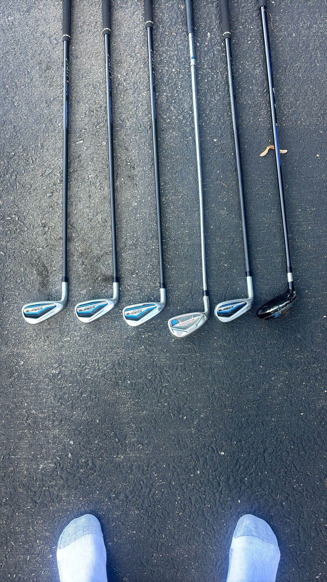 Left Handed Golf Clubs , 8 Iron 9 Iron 6 Iron Pitching Wedge Cobra F Max, 5 Iron And 4 Hybrid Bazooka