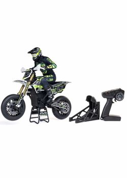 New LOSI 1/4 Promoto-SM FXR Supermoto Motorcycle RTR, White LOS-2272
