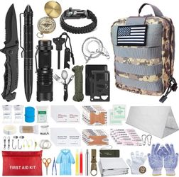 152 Piece Emergency Survival Kit For Camping, Hunting, Car, Bug Out Bag