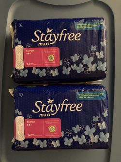2 Packages Of Stayfree Maxi Pads