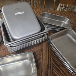 Stainless steel  table pans assorted sizes
