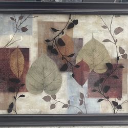 3D Looking Leaf Wall Picture 40 1/2  x  28 1/2
