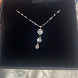 small Moissanite necklace
