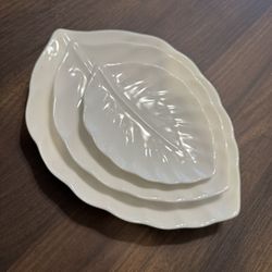 Crate And Barrel Leaf Platter