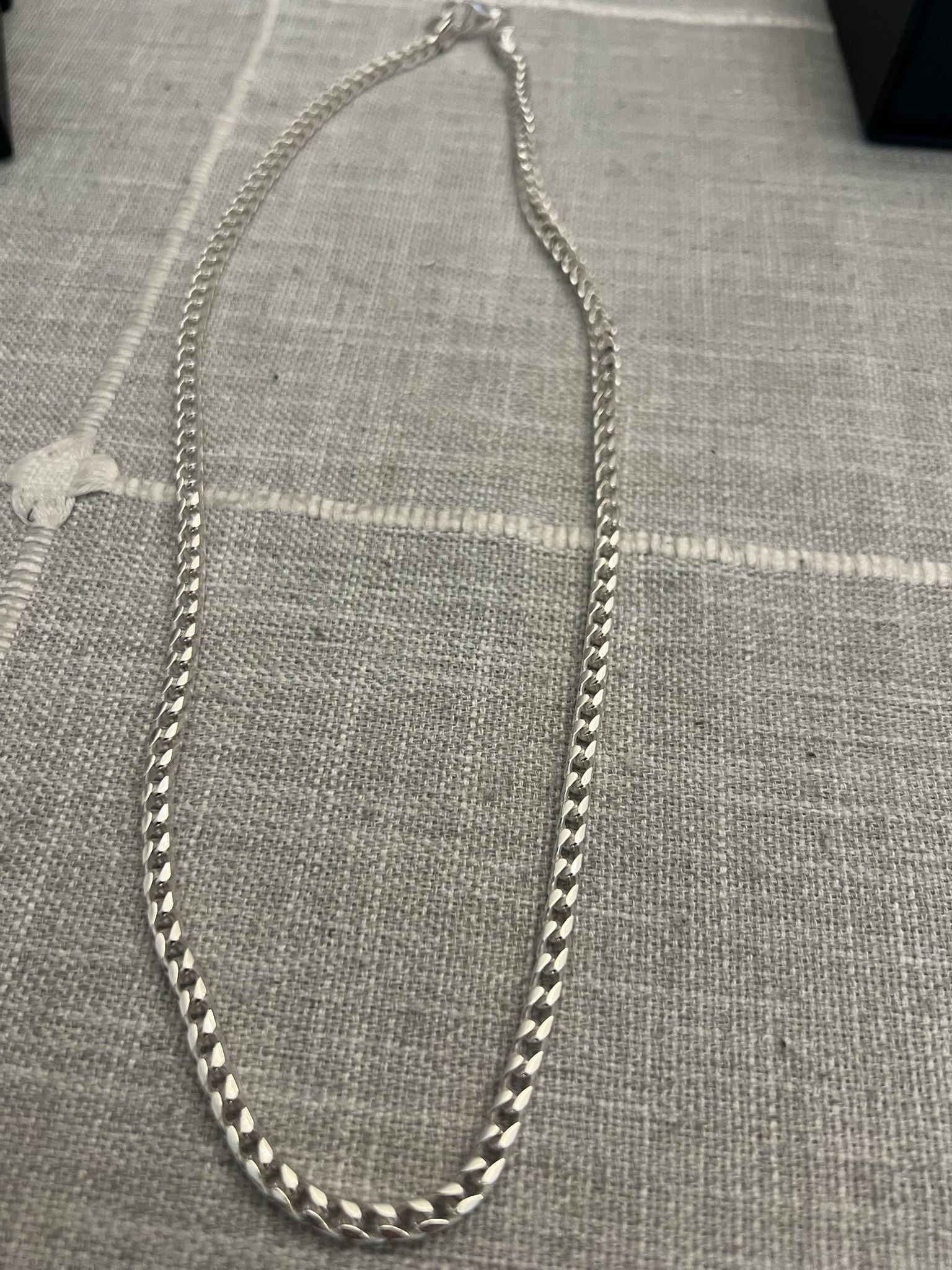925 Silver 4 Mm Plain Franco Chain 24 In Length