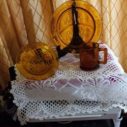 Children's Amber Glass Set