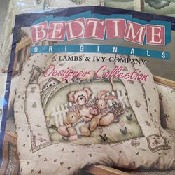 Crib Set - Bedtime Originals Designer Collection - Bears & Bunnies - Quilt, Bumper & Crib Skirt, $20