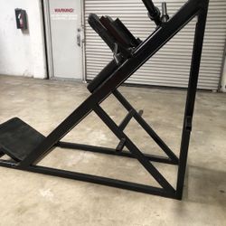 Vintage Hack Squat Old School Bodybuilding Machine Iron Muscle Weights Gym Fitness Workout Legs Leg Day Machine Training